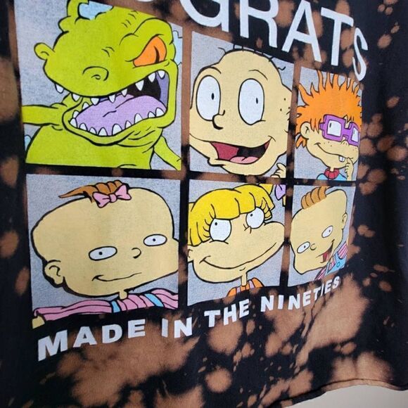 Nickelodeon Rugrats Bleach Dyed Short Sleeve Graphic Tee Medium - Picture 3 of 8
